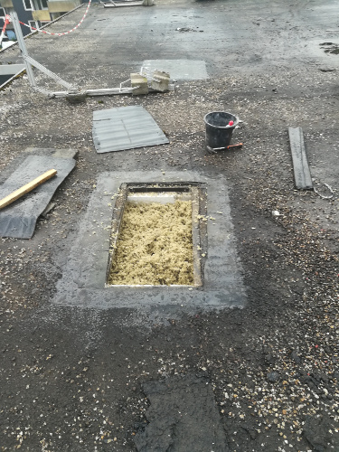 Endergebnis aufgefülltes Kaltdach