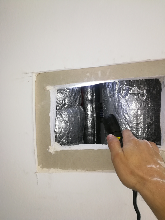 Schachtverfüllung Neubau Brandschutz